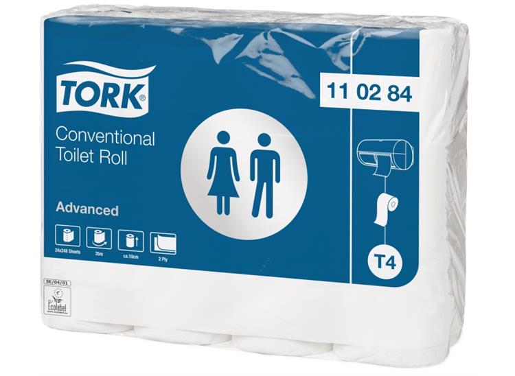 775757 Tork 110284 Toalettpapir TORK Advanced (24) 2-lags toalettpapir T4 Tork advanced
